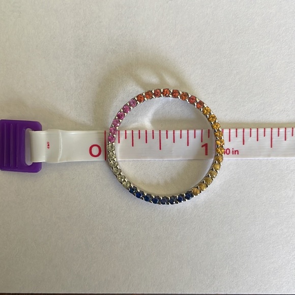 Ross Simons multi color sapphire pendant in 14k white gold - Picture 5 of 5